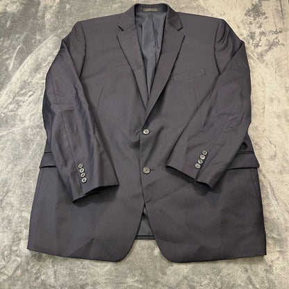 Lauren Ralph Lauren Blazer Suit Jacket Mens 48L Navy Wool Sport Coat Stretch