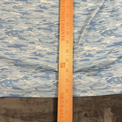 TSLA Shirt Mens XXL 2XL Blue Long Sleeve Digital Camo Athletic Casual Colorful