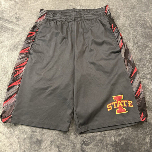 Iowa State Shorts Mens Small Gray SweatShorts Comfort Drawstring 28" Colosseum