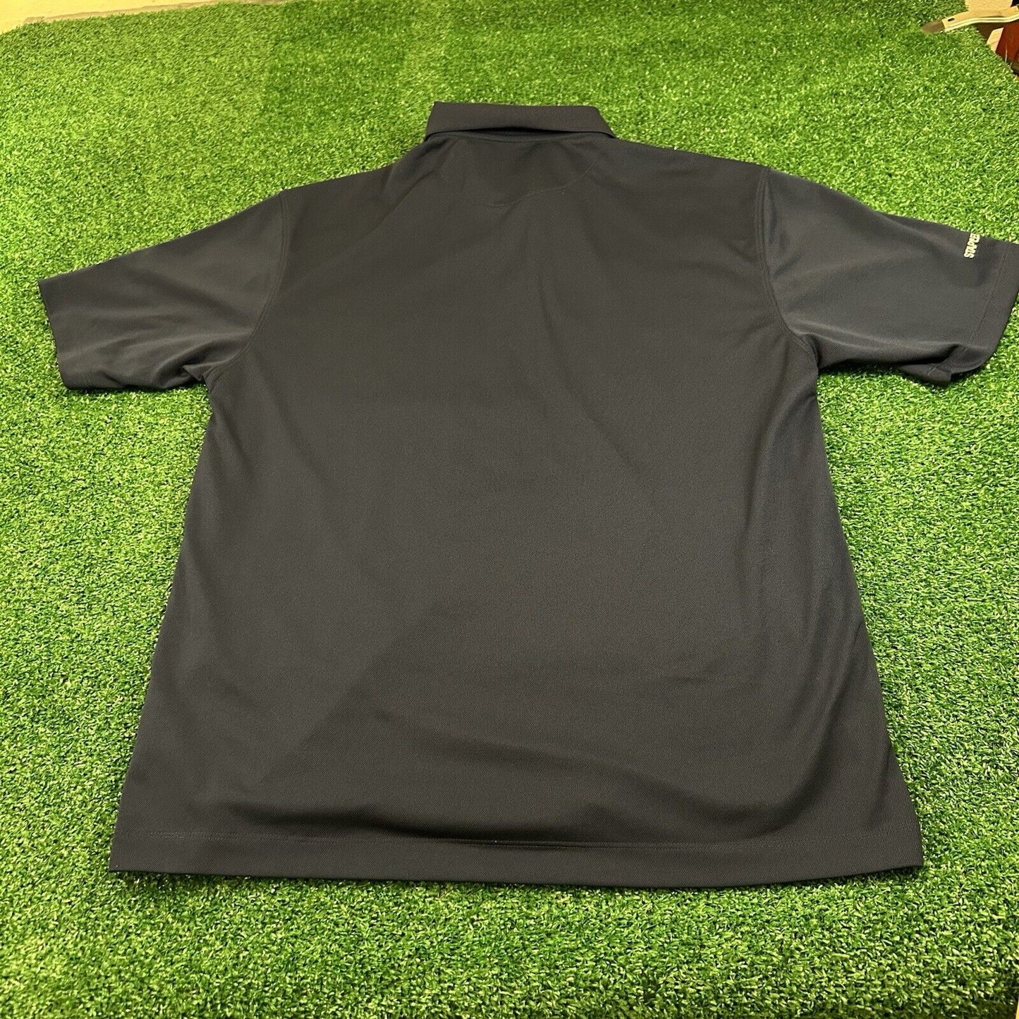 Nike Golf Polo Shirt Mens Large Navy Short Sleeve Dri-Fit Work Staples Center