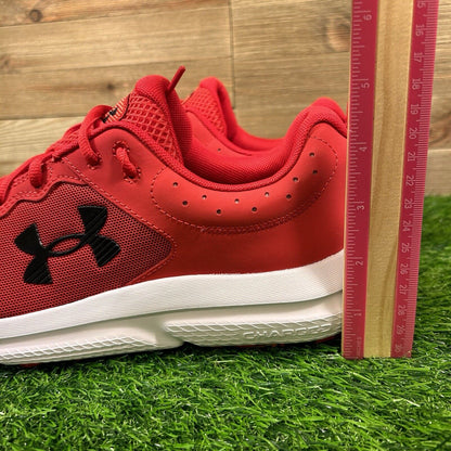 Under Armour Charged Assert 10 Mens Size 11 Red Shoes Sneaker Athletic NEW W/Box