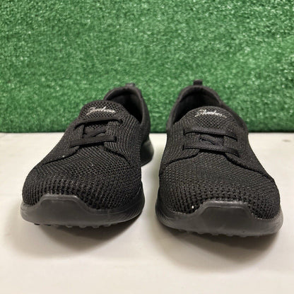 Skechers Microburst 2.0 Loafer Womens 8 Black Slip On Shoes Casual Comfort