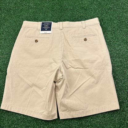 Club Room Chino Shorts Mens 30" Beige 4 Way Stretch Casual Comfort Golf New