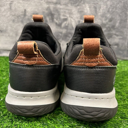 Skechers Delson Mens 8.5 Black Gray Shoes Sneakers Athletic Running Casual Walk