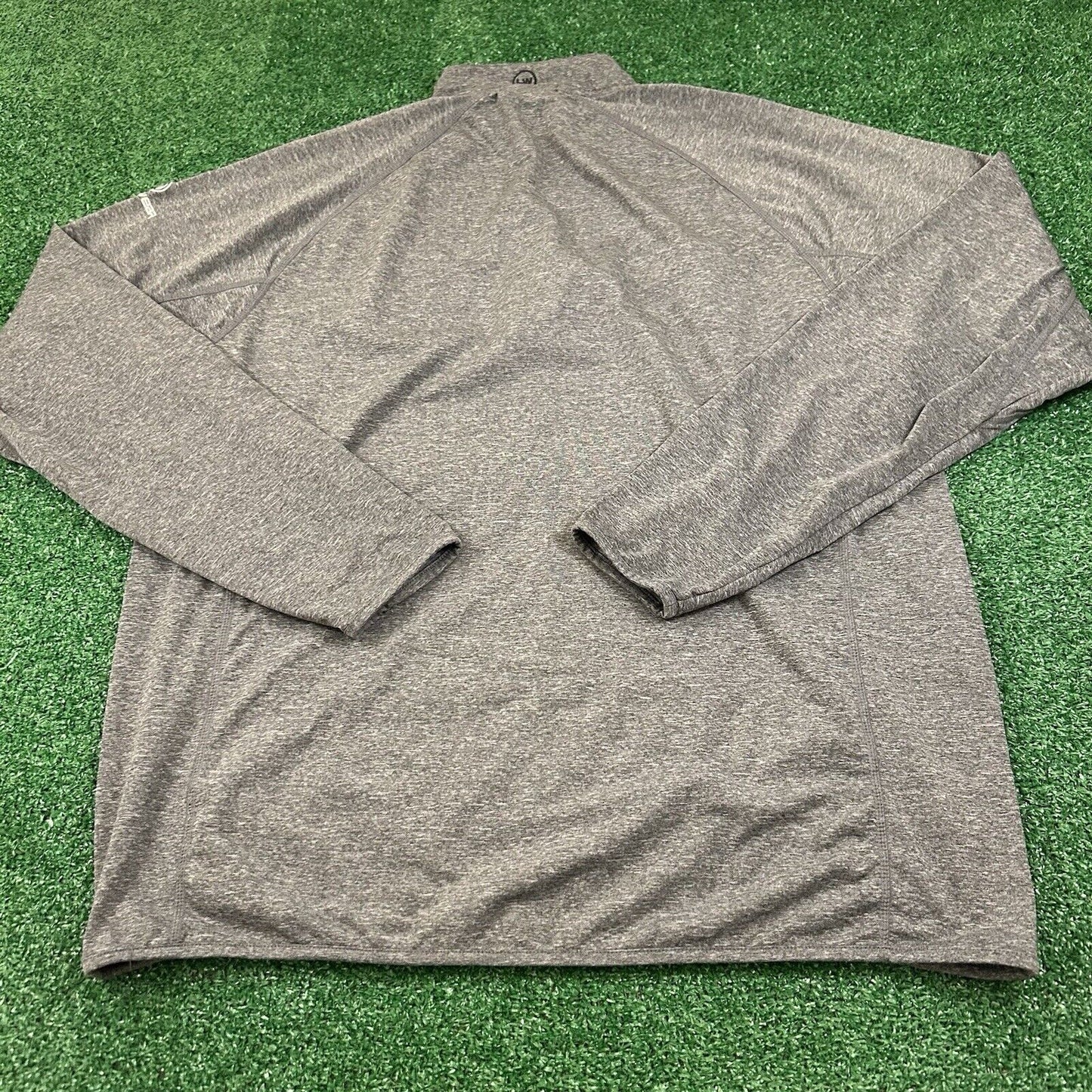 Minnesota Wild Sweater Mens Extra Large Gray Pullover Sweatshirt 1/4 Zip NHL