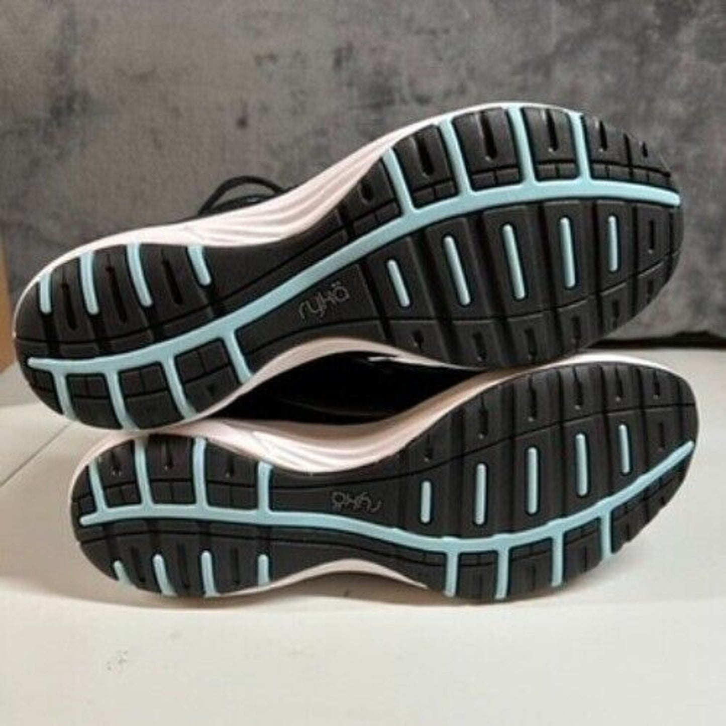 Ryka Dash 3 Walking Shoes Athletic Comfort Training Black Blue Womens 9M New