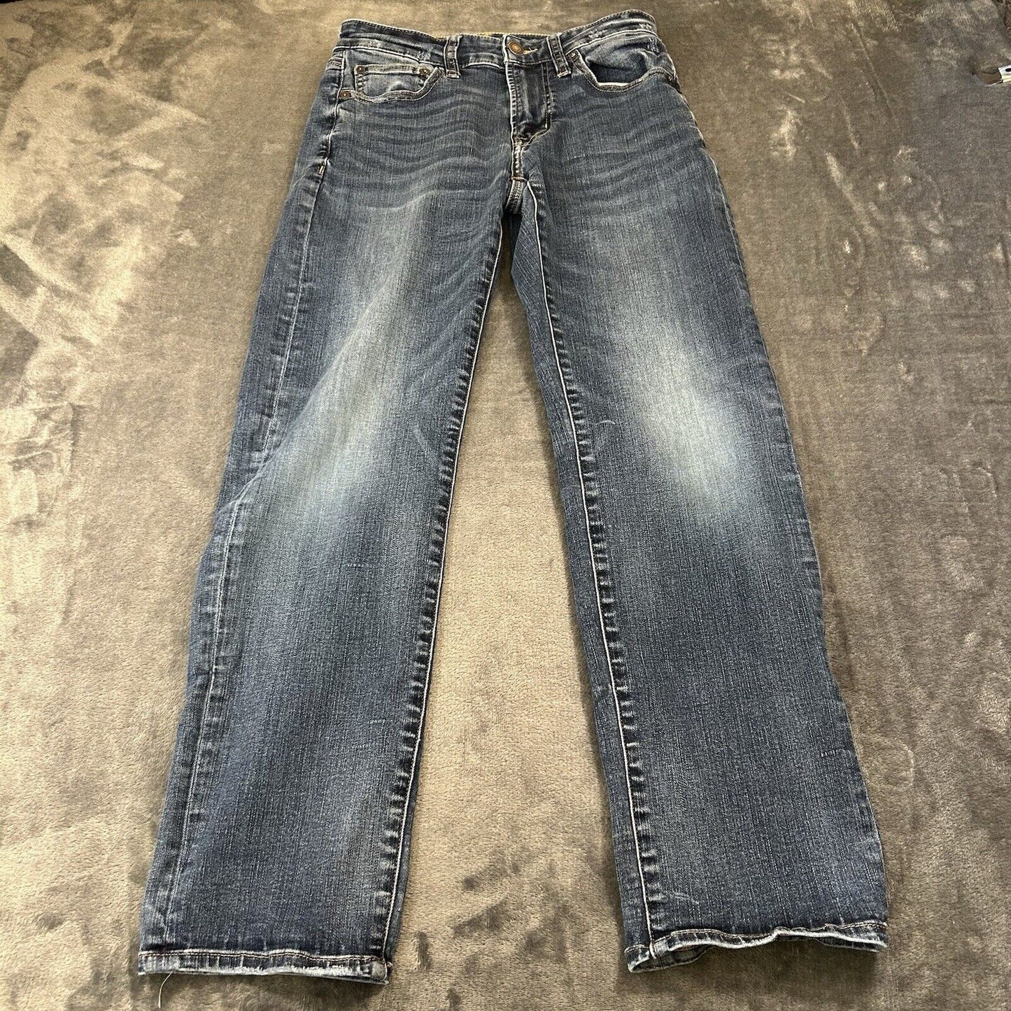 American Eagle Jeans Mens 28x30" Blue Straight Leg Denim Pants Work Casual Flex