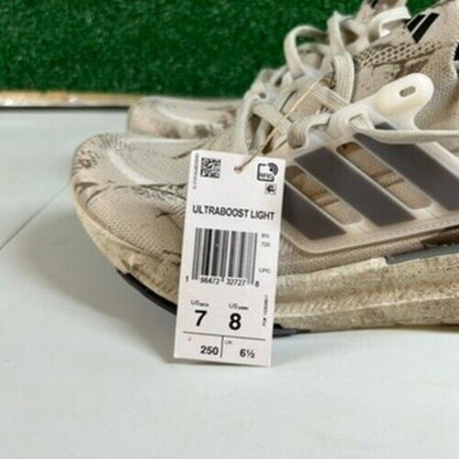 Adidas Ultraboost Light Running Athletic Shoes Sneakers Beige Womens Size 8