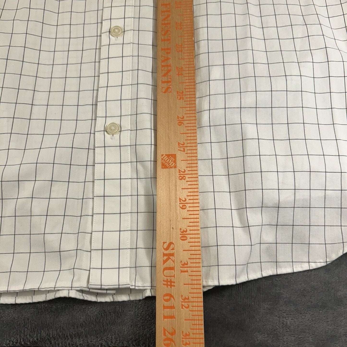 Banana Republic Shirt Mens Extra Large White Black Button Up Long Sleeve Slim