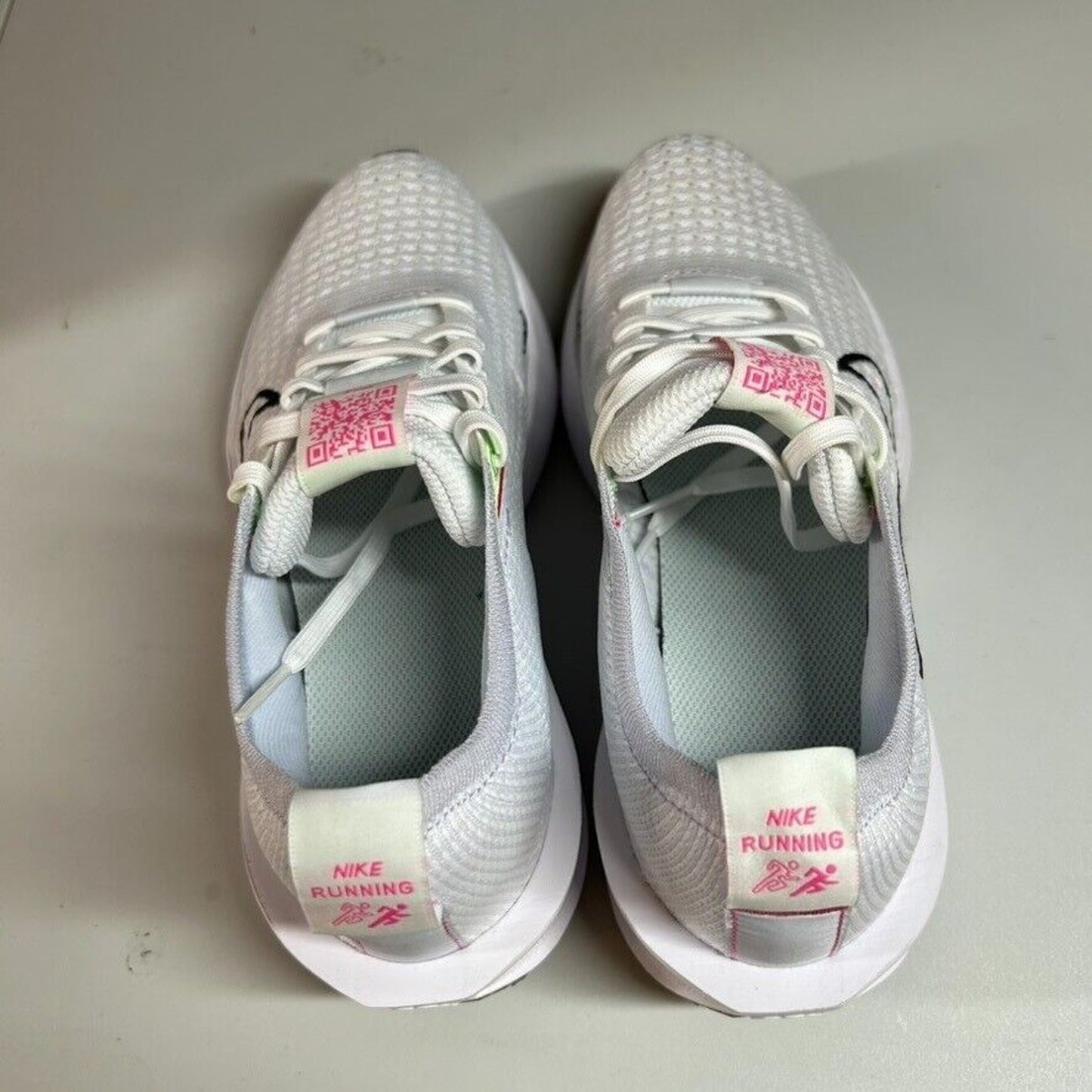Nike Interact Run Running Shoes Lightweight Comfort Sneakers White Womens 6.5