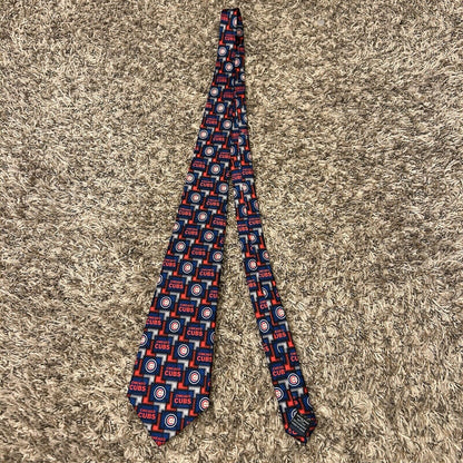 Chicago Cubs Tie Mens Necktie Blue Red Baseball MLB Silk 57" Work