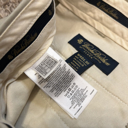 Brooks Brothers Pants Mens 40x30 Brown Advantage Chino Pockets Casual Work