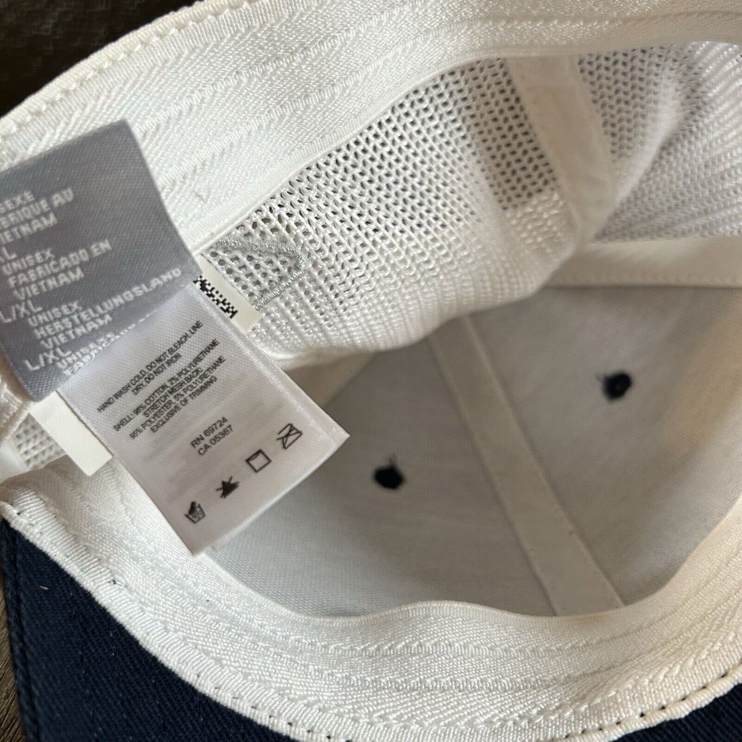 Columbia PFG Baseball Hat Cap Mens Large / Extra Large Navy White Fish Outdoor