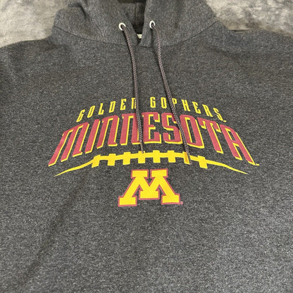 Champion Minnesota Gophers Sweater Mens Large Gray Hoodie Pullover Sweatshirt