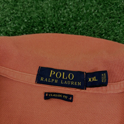 Polo Ralph Lauren Polo Shirt Mens XXL 2XL Coral Short Sleeve Golf Classic Fit