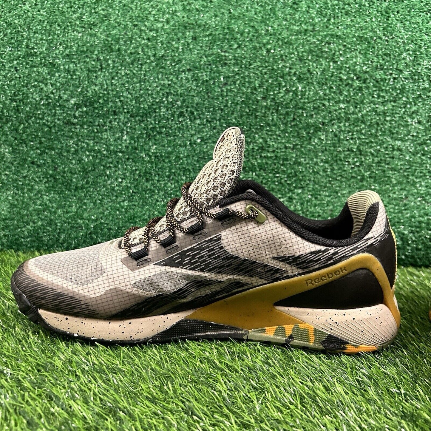 Reebok Nano X1 Mens 12 Brown Black Shoes Sneaker Athletic National Gegraphic