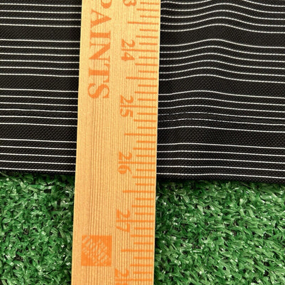 Nike Golf Polo Shirt Mens Medium Black White Striped Short Sleeve Dri-fit Preppy