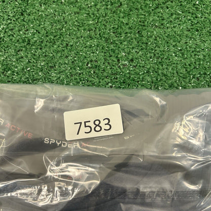 Spyder Active Shirt Mens Large Navy Long Sleeve Athletic Stretch Running Outdoor