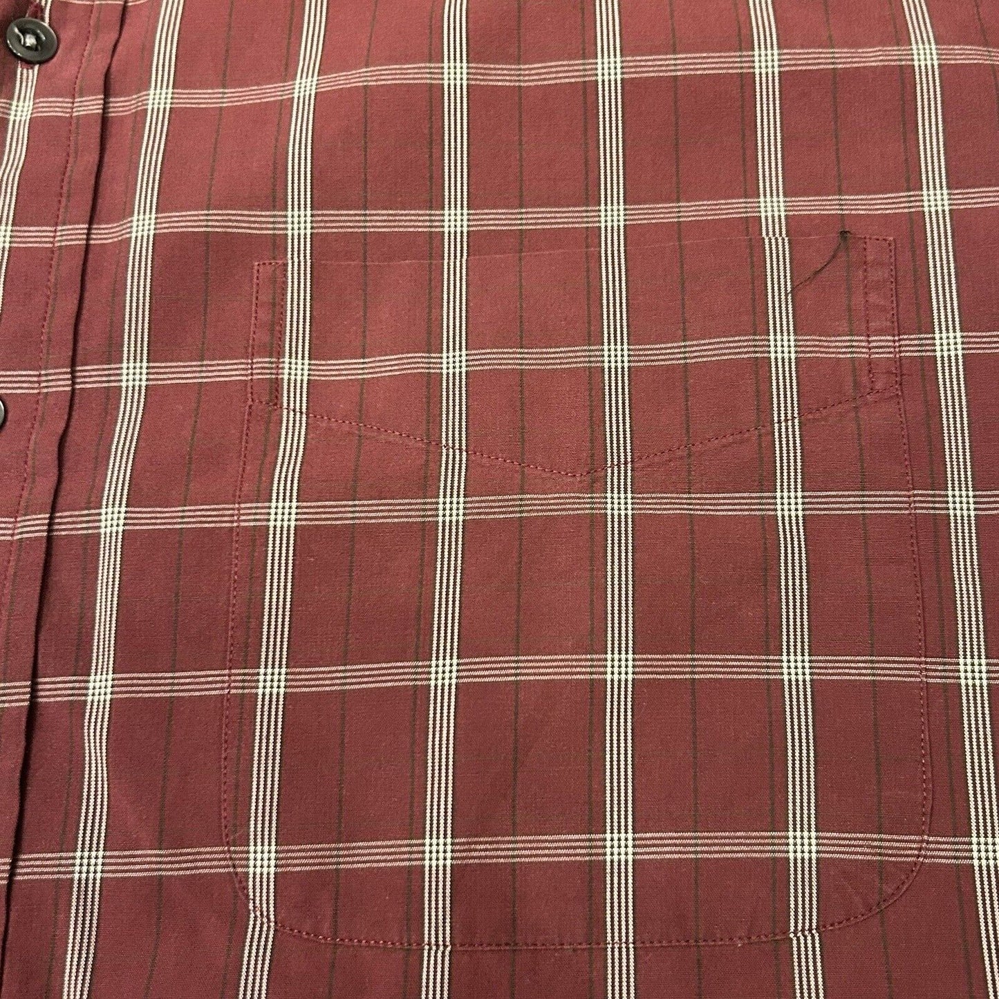 Ralph Lauren Shirt Mens Large Red Check Button Up Long Sleeve Kimbell Casual
