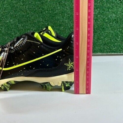 Nike Alpha Huarache 4 Baseball Cleats Keystone 4 Black Lime Mens 11.5 FV6098-001