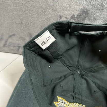 Natural Americna Spirit Hat Cap Adult Strap Back Green Yellow Flower Adjustable