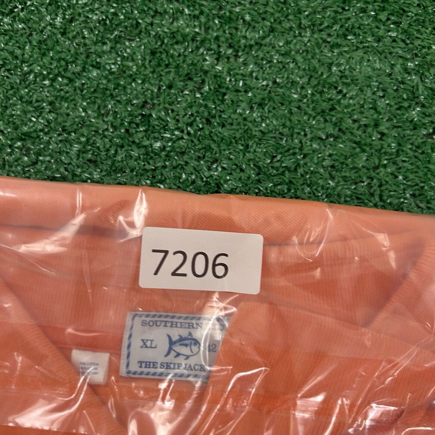 Southern Tide The Skipjack Polo Shirt Mens Extra Large Orange Peach Short Sleeve