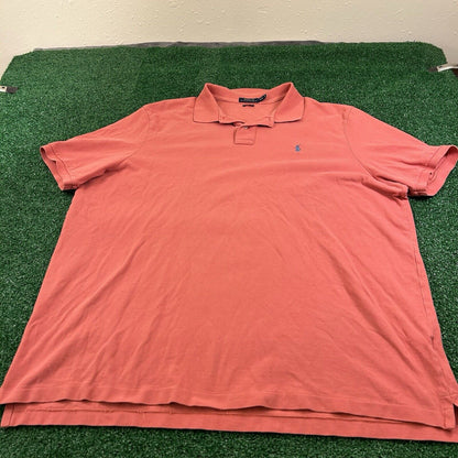 Polo Ralph Lauren Polo Shirt Mens XXL 2XL Coral Short Sleeve Golf Classic Fit
