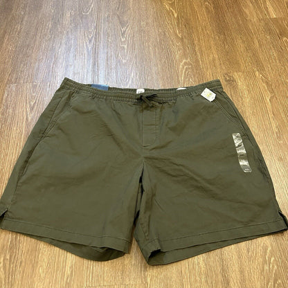 Gap Easy Essential Chino Shorts Mens XXL 2XL 42" Green 8" Short Drawstring NEW