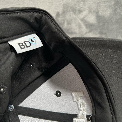 Fedex Ground Baseball Hat Cap Mens Strap Back Black White Employee Curved Brim