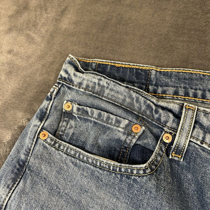 Levis 505 Jeans Mens 36x30" Blue Straight Denim Pants Casual Work See sizing