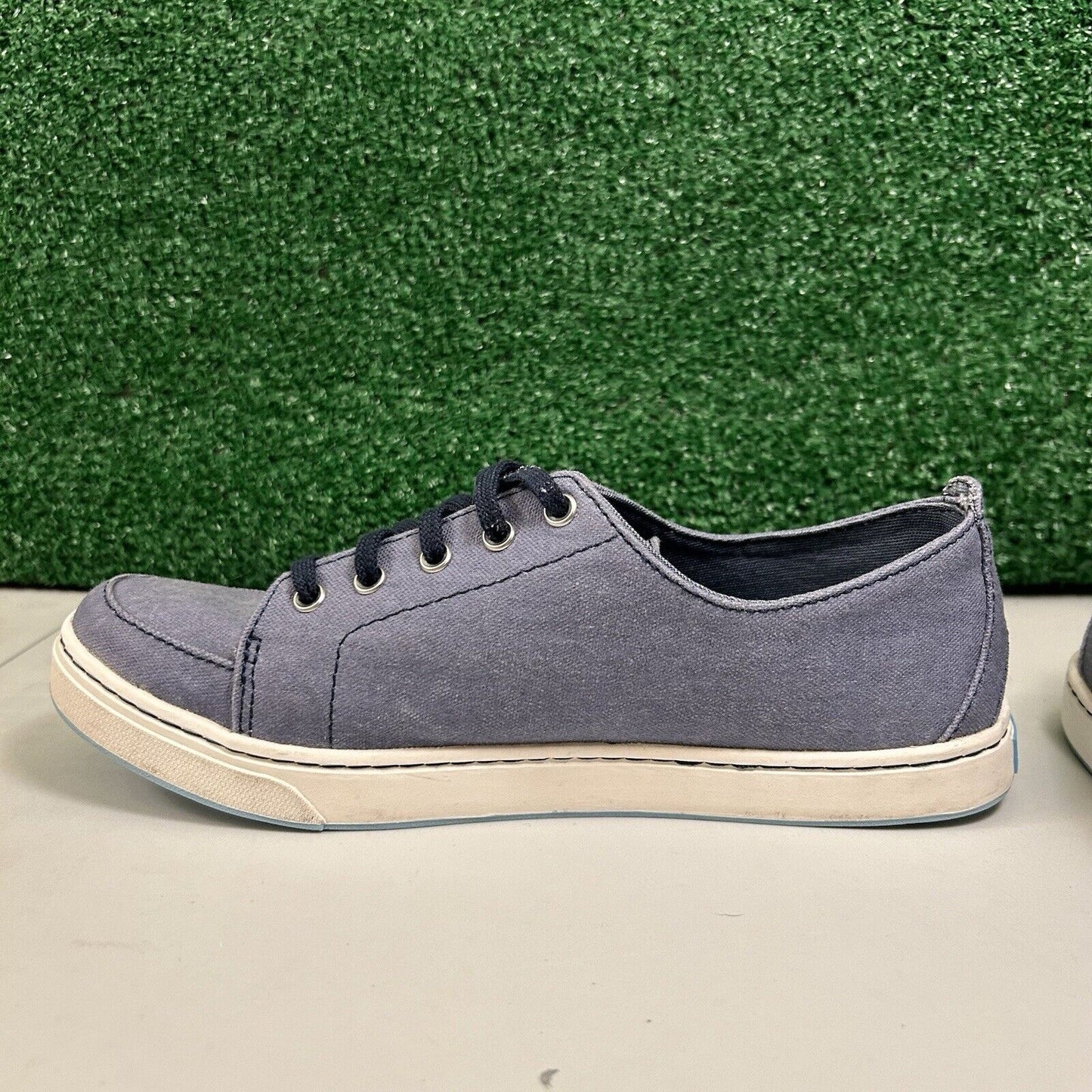 LL Bean Campside Oxford Womens 8.5 M Blue Canvas Shoes Sneakers Casual