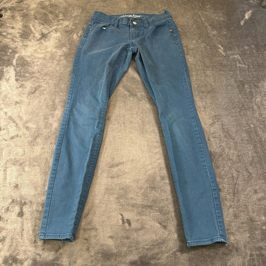 Old Navy Rock Star Pants Womens 4 25x28" Blue Jeans Stretch 5 Pocket Casual