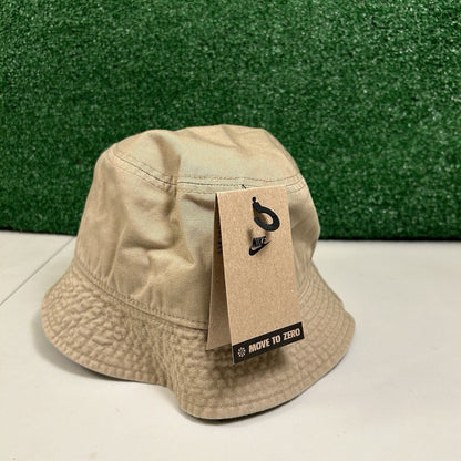 Nike Apex Bucket Hat Mens Medium Tan White Swoosh Outdoor Casual Y2K NEW