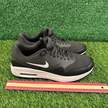 Nike Air Max 1 Golf Mens 8 Black White Spikeless Shoes Sneaker Athletic NEW