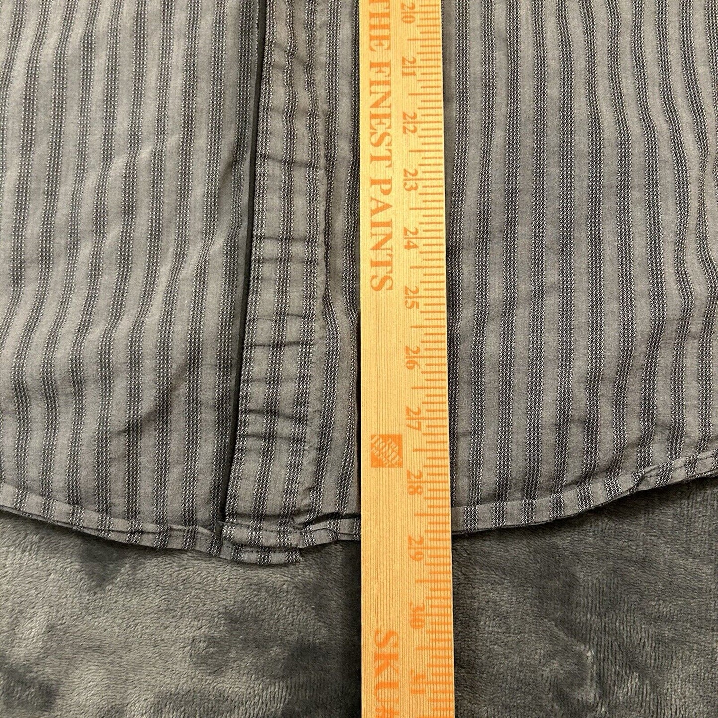 BKE Shirt Mens Extra Large Gray Striped Button Up Long Sleeve Work Slim Fit