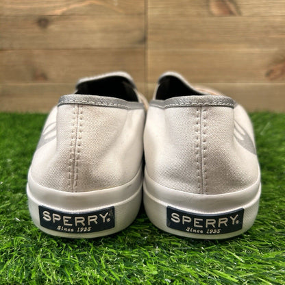 Sperry Star Wars Mens 10.5 White Graphic Shoes Sneakers Slip On R2D2 C3PO Casual