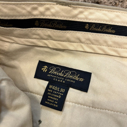 Brooks Brothers Pants Mens 40x30 Brown Advantage Chino Pockets Casual Work