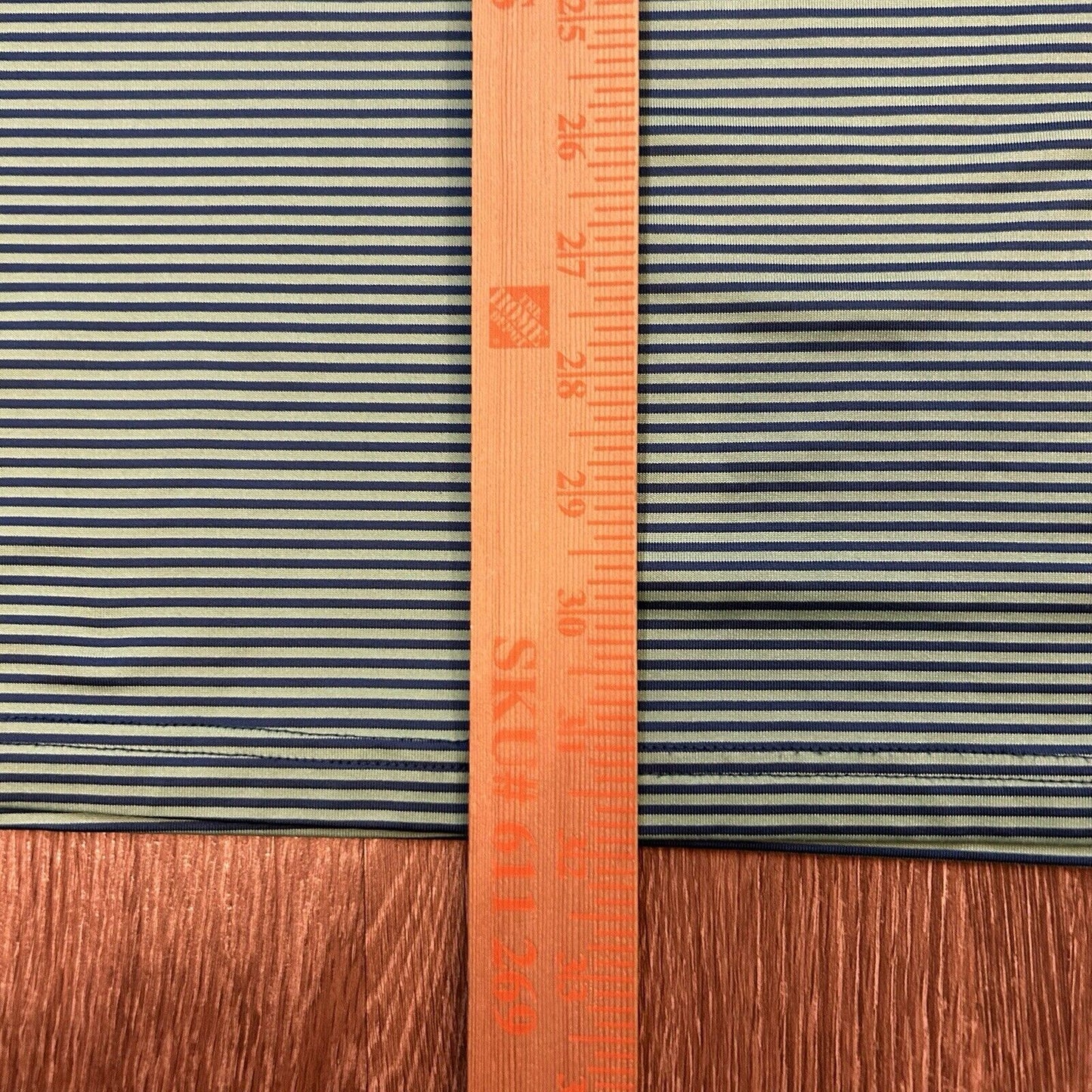 Izod Golf Polo Shirt Mens Extra Large Green Blue Striped Short Sleeve Stretch