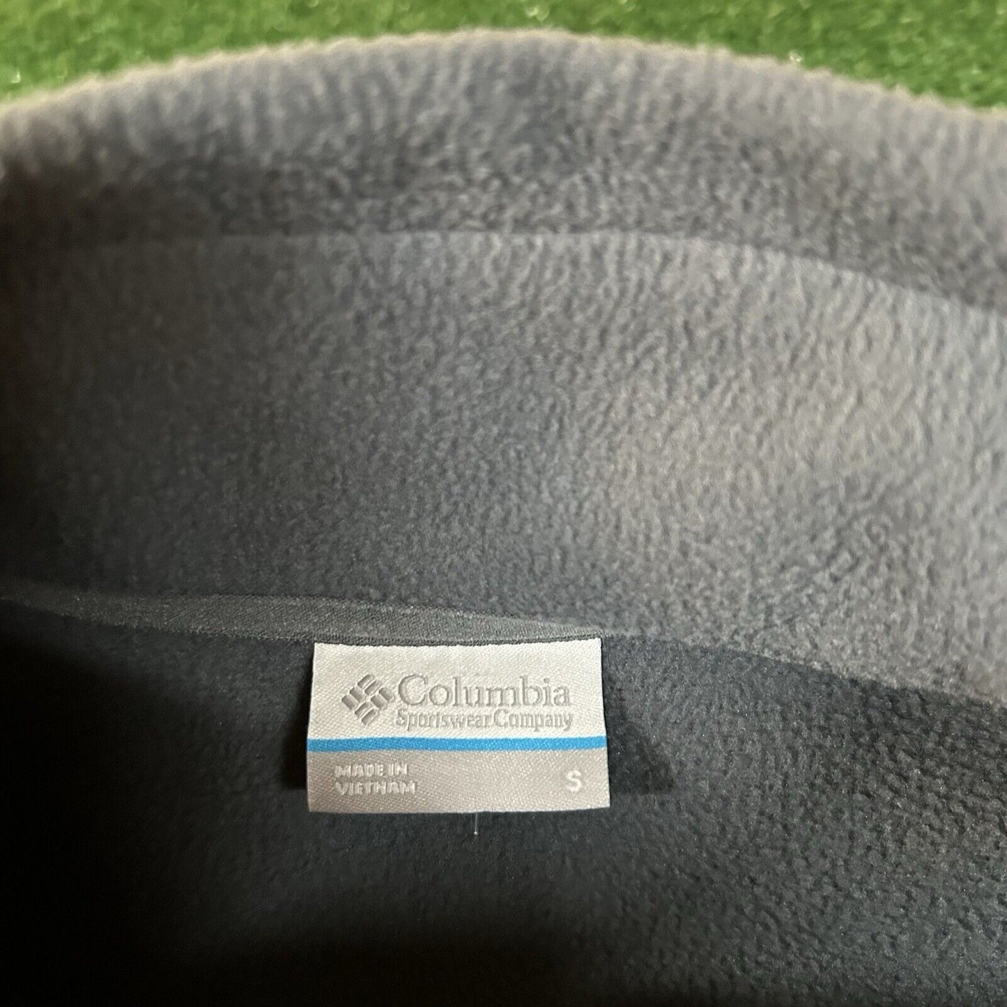 Columbia Softshell Jacket Mens Small Gray Full Zip Omni-shield Fleece Lined NEW