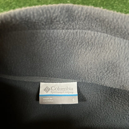 Columbia Softshell Jacket Mens Small Gray Full Zip Omni-shield Fleece Lined NEW