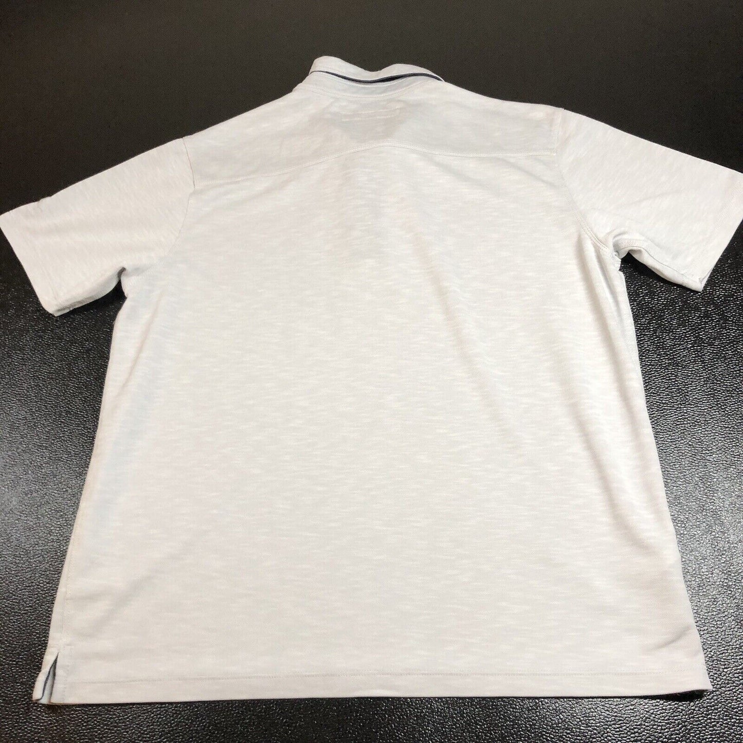 Tommy Bahama Polo Shirt Mens Medium Gray Modal Short Sleeve Beach Golf Casual