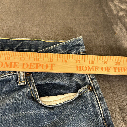 Levis 501 Jeans Mens 36x34" Blue Button Fly Straight Leg Denim Pants Casual Work