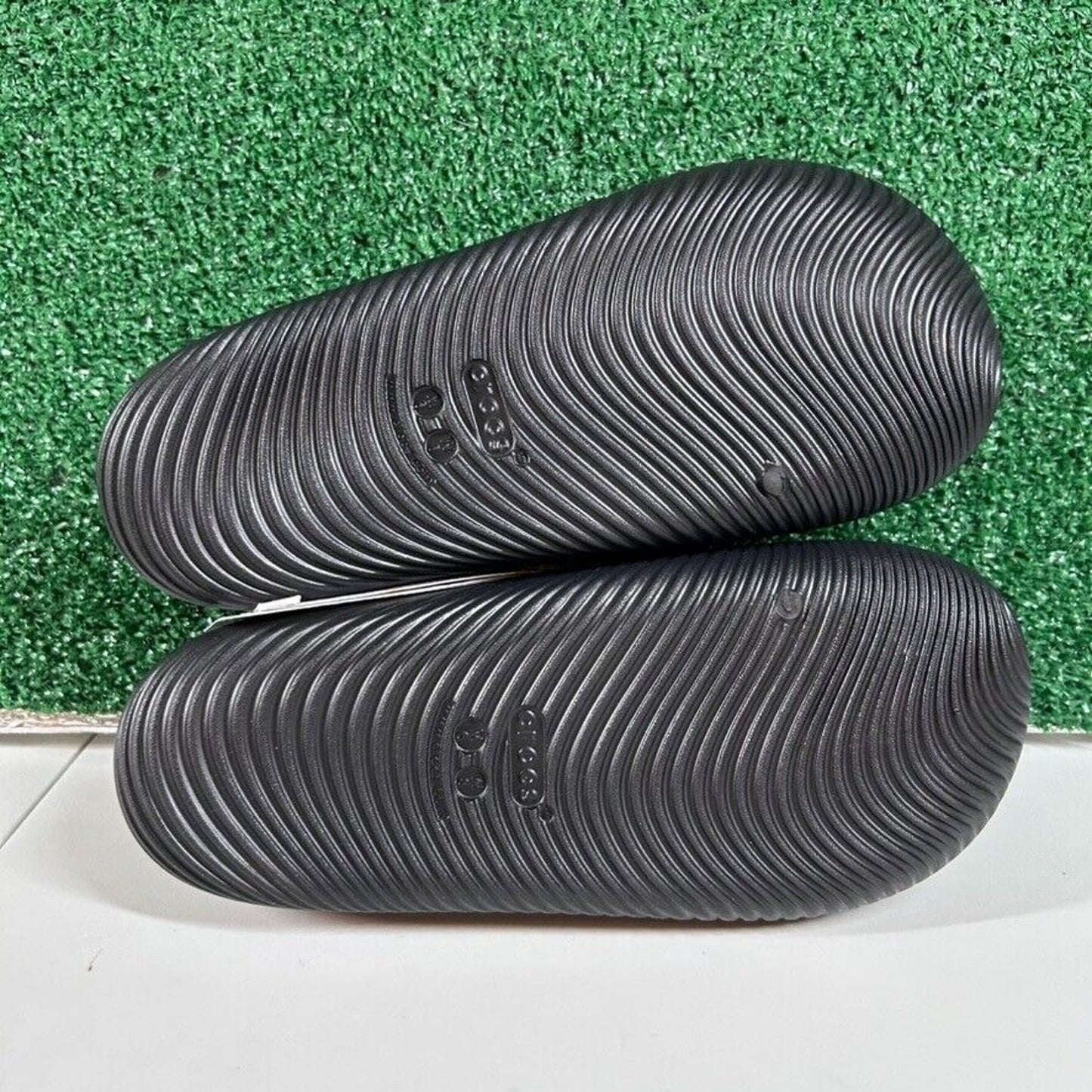 Crocs Mellow Recovery Slide Sandals Comfort Lightweight Black Womens 8 New