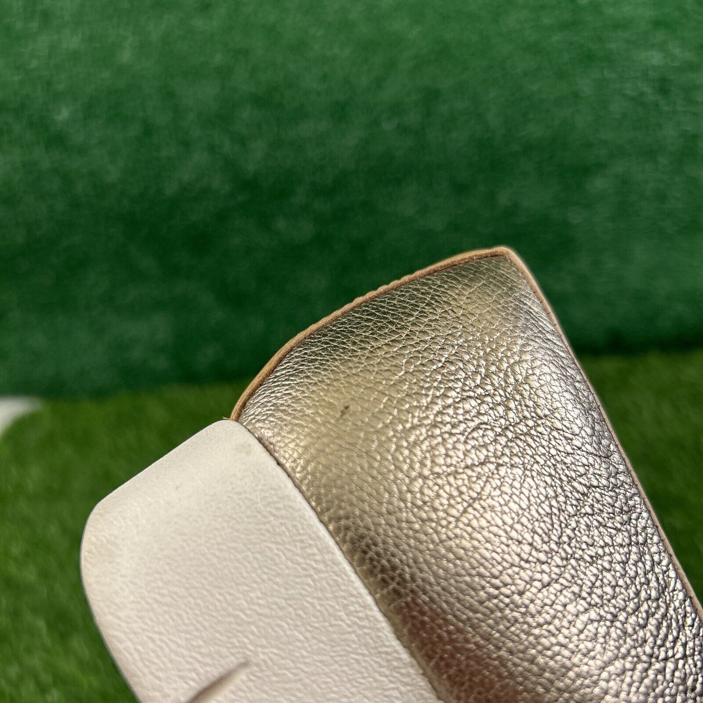 Clarks Daelyn Towne Loafer Womens 8.5 M Gold Shoes Leather Comfort Platform