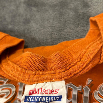 Sturgis Shirt Mens Extra Large Orange Short Sleeve 70th Annual Hanes Heavyweight