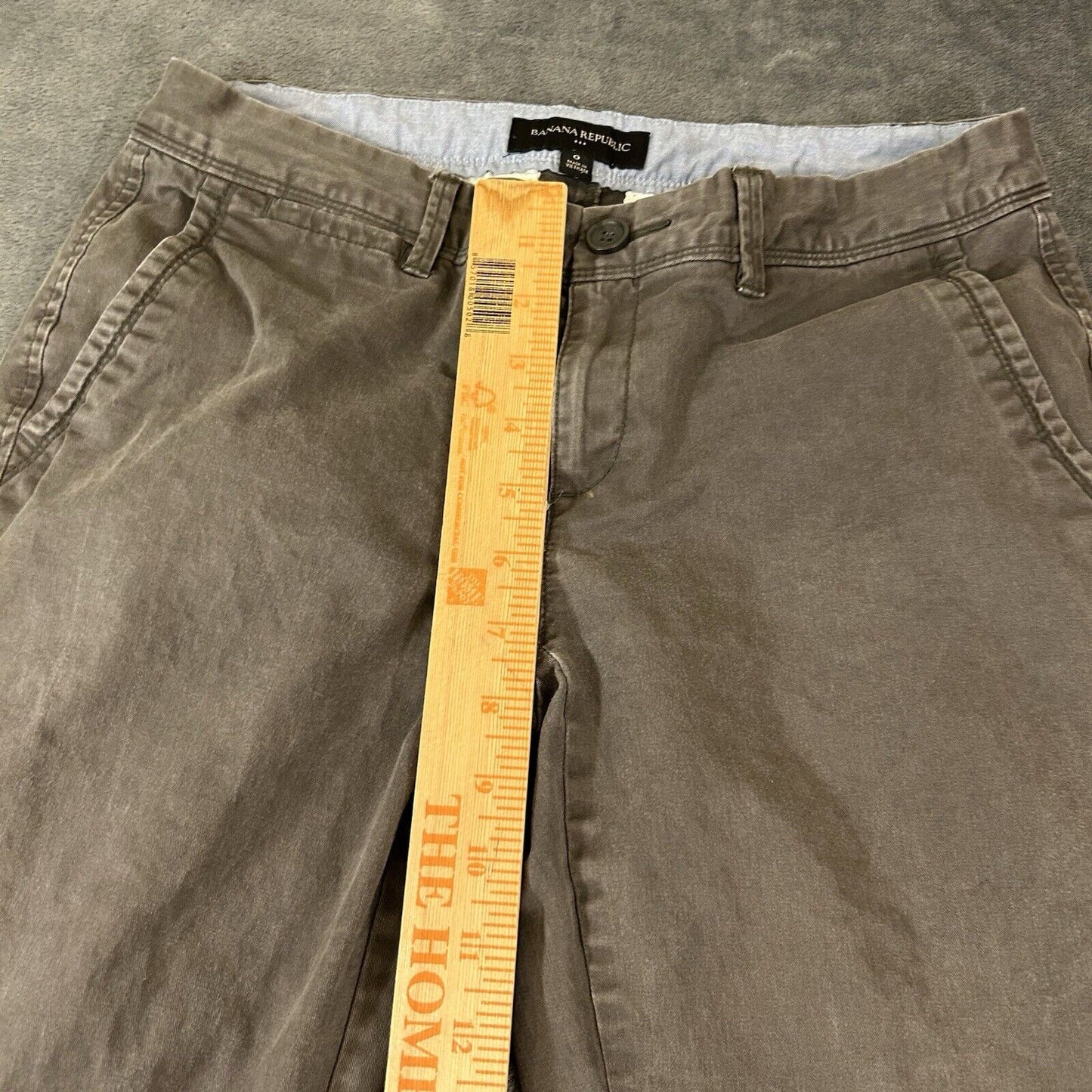 Banana Republic Pants Womens 0 30x27in" Gray Chino Flat Front Casual Stretch