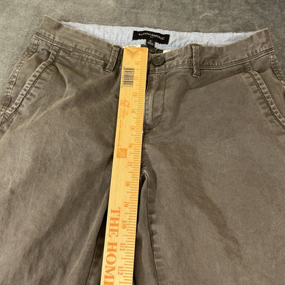 Banana Republic Pants Womens 0 30x27in" Gray Chino Flat Front Casual Stretch