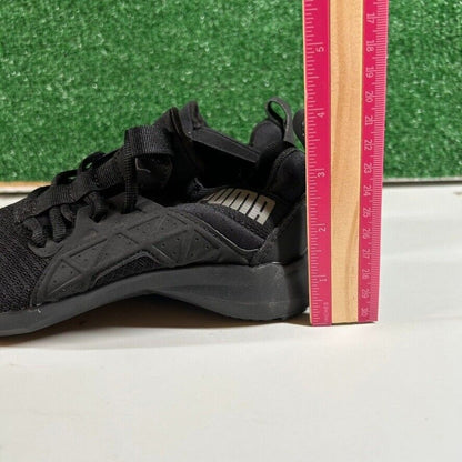 Puma Softride Enzo Sneakers Kids Athletic Running Shoes Black 3.5Y (See Pics)