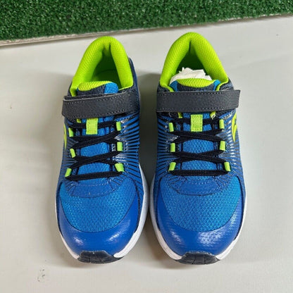 Saucony Velocer Hook & Loop Running Shoes Sneakers Blue/Green Kids Size 2Y