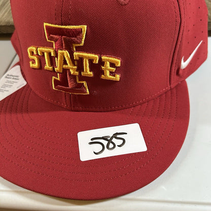 Nike Iowa State Cyclones Hat Cap Mens 8 Red Dri-Fit Nike True College Swoosh NEW